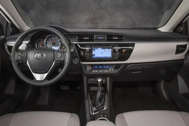 2014 Honda Civic vs 2014 Toyota Corolla interior Corolla