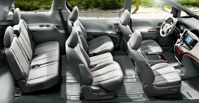 2014 Toyota Sienna VS 2014 Honda Odyssey interior