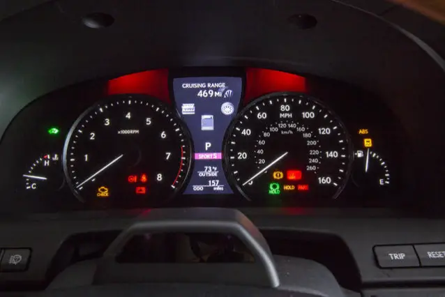 2016 Lexus LS 600h L instrument